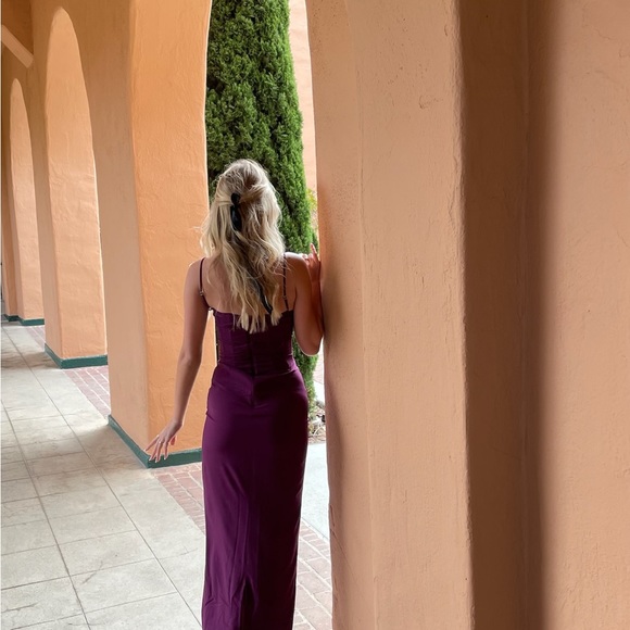 House of CB Dresses & Skirts - Milena Dark Cherry Corset Maxi Dress